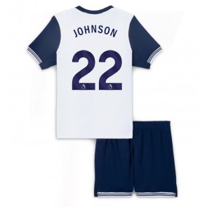 Tottenham Hotspur Brennan Johnson #22 Domaci Dres za Dječji 2024-25 Kratak Rukavima (+ kratke hlače)